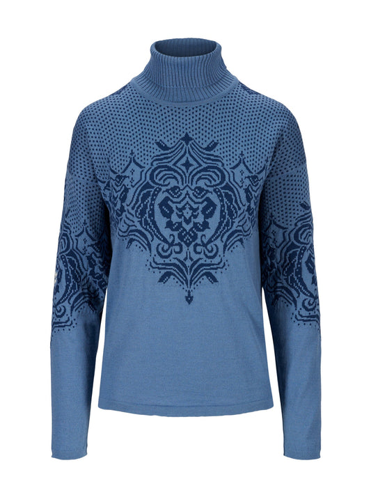 Dale Of Norway ROSENDAL FEM SWEATER Blueshadow Indigo M - PeakStyle