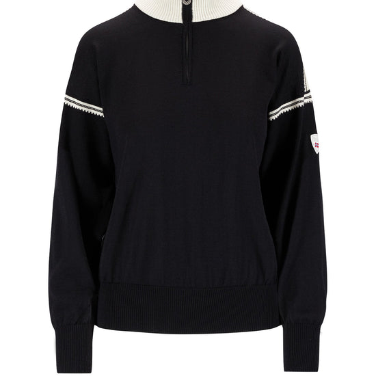 Dale Of Norway SANDVIK FEMININE SWEATER Black Off-white M - PeakStyle