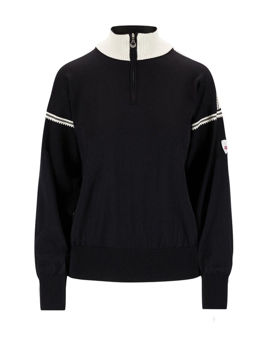 Dale Of Norway SANDVIK FEMININE SWEATER Noir Blanc cassé M - PeakStyle