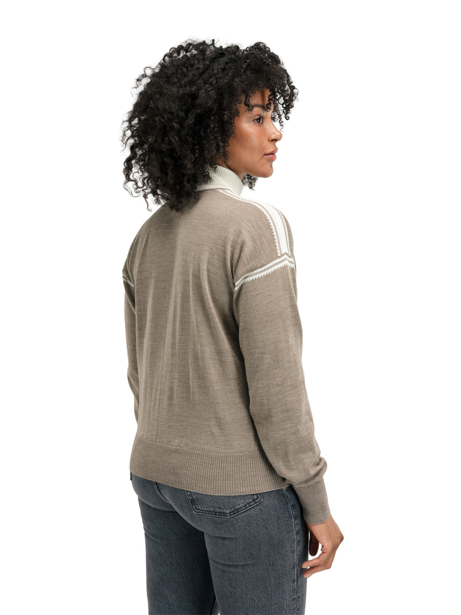 Dale Of Norway SANDVIK FEMININE SWEATER Mountainstone Off-White XL - PeakStyle
