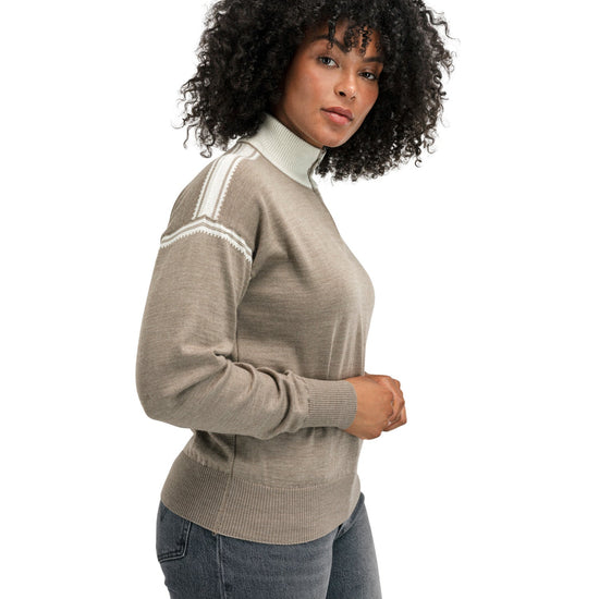 Dale Of Norway SANDVIK FEMININE SWEATER Mountainstone Off-White XL - PeakStyle