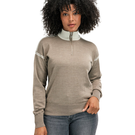 Dale Of Norway SANDVIK FEMININE SWEATER Mountainstone Off-White XL - PeakStyle