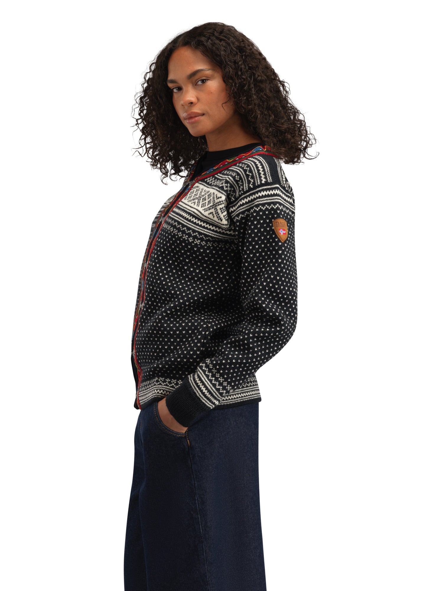 Dale Of Norway SETESDAL UNI JACKET Noir Offwhite 3XL - PeakStyle