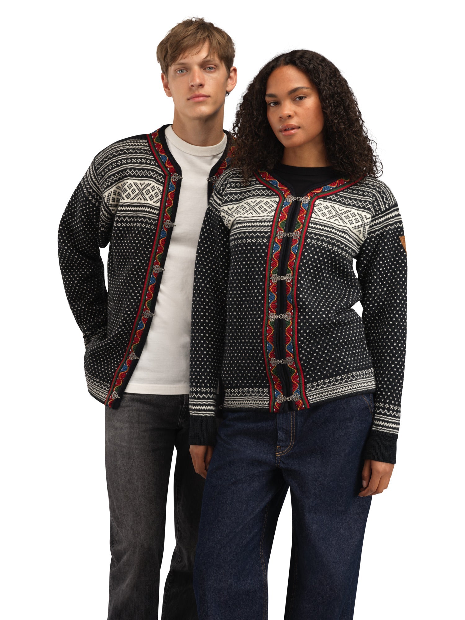Dale Of Norway SETESDAL UNI JACKET Noir Offwhite 3XL - PeakStyle