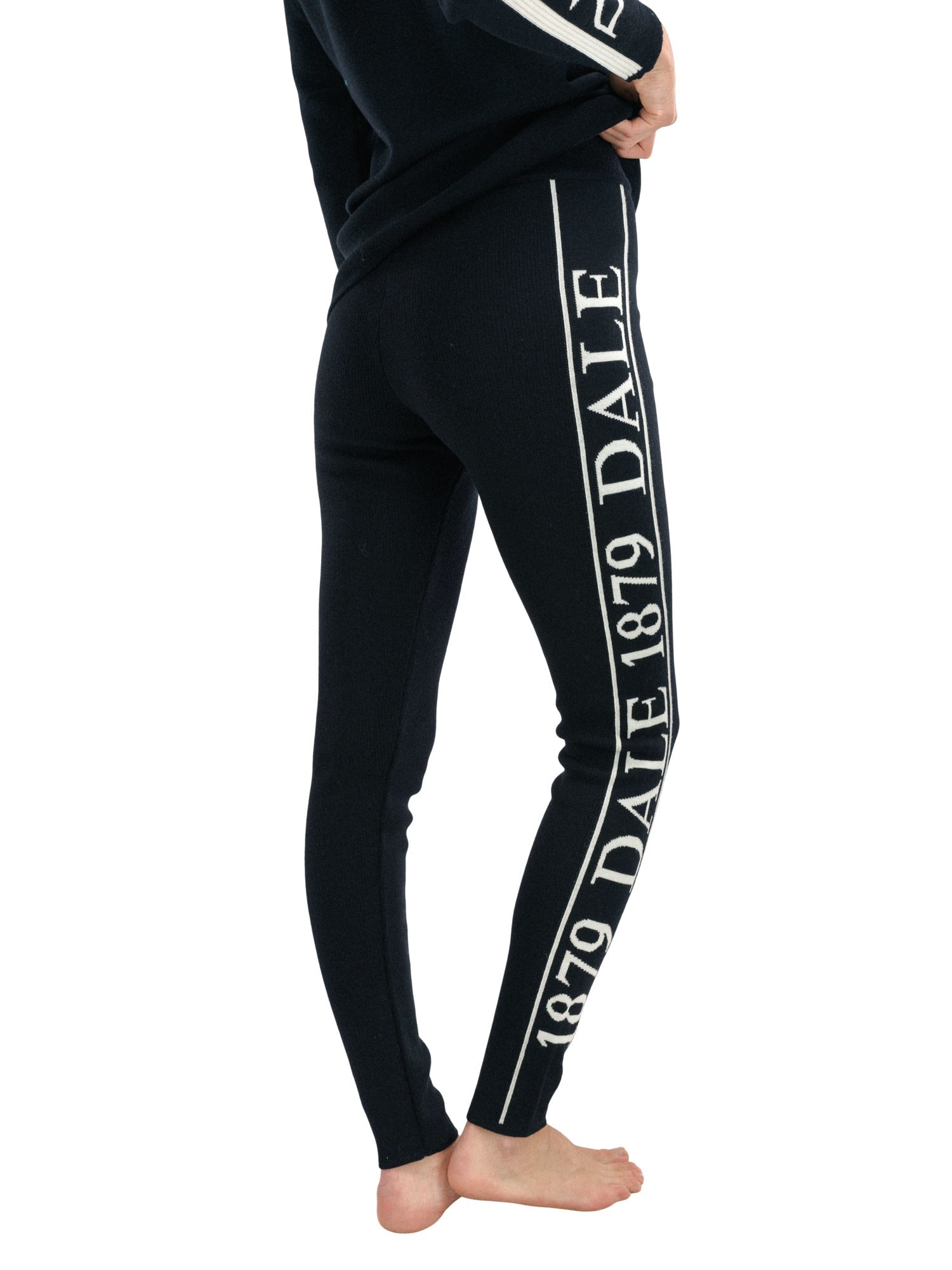 Dale Of Norway SKARSTIND 1879 TIGHTS FEMININE Black Off-white M - PeakStyle
