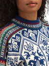 Dale Of Norway W 1994 FEM SWEATER Indigo Offwhite Mustard XL - PeakStyle