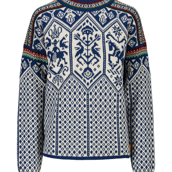 Dale Of Norway W 1994 FEM SWEATER Indigo Offwhite Mustard XL - PeakStyle