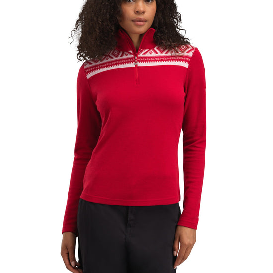 Dale Of Norway W CORTINA BASIC FEM SWEATER Raspberry Off-white XL - PeakStyle