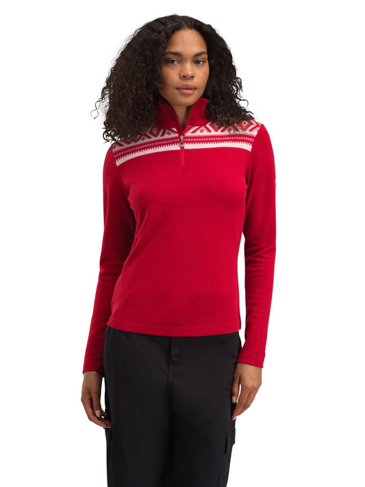 Dale Of Norway W CORTINA BASIC FEM SWEATER Framboise Blanc cassé XL - PeakStyle