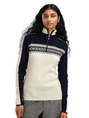 Dale Of Norway W DYSTINGEN FEM SWEATER Off-white Navy Off-white XL - PeakStyle
