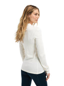 Dale Of Norway W FALKEBERG FEMININE BASELAYER HALF ZIP Offwhite Navy XL - PeakStyle