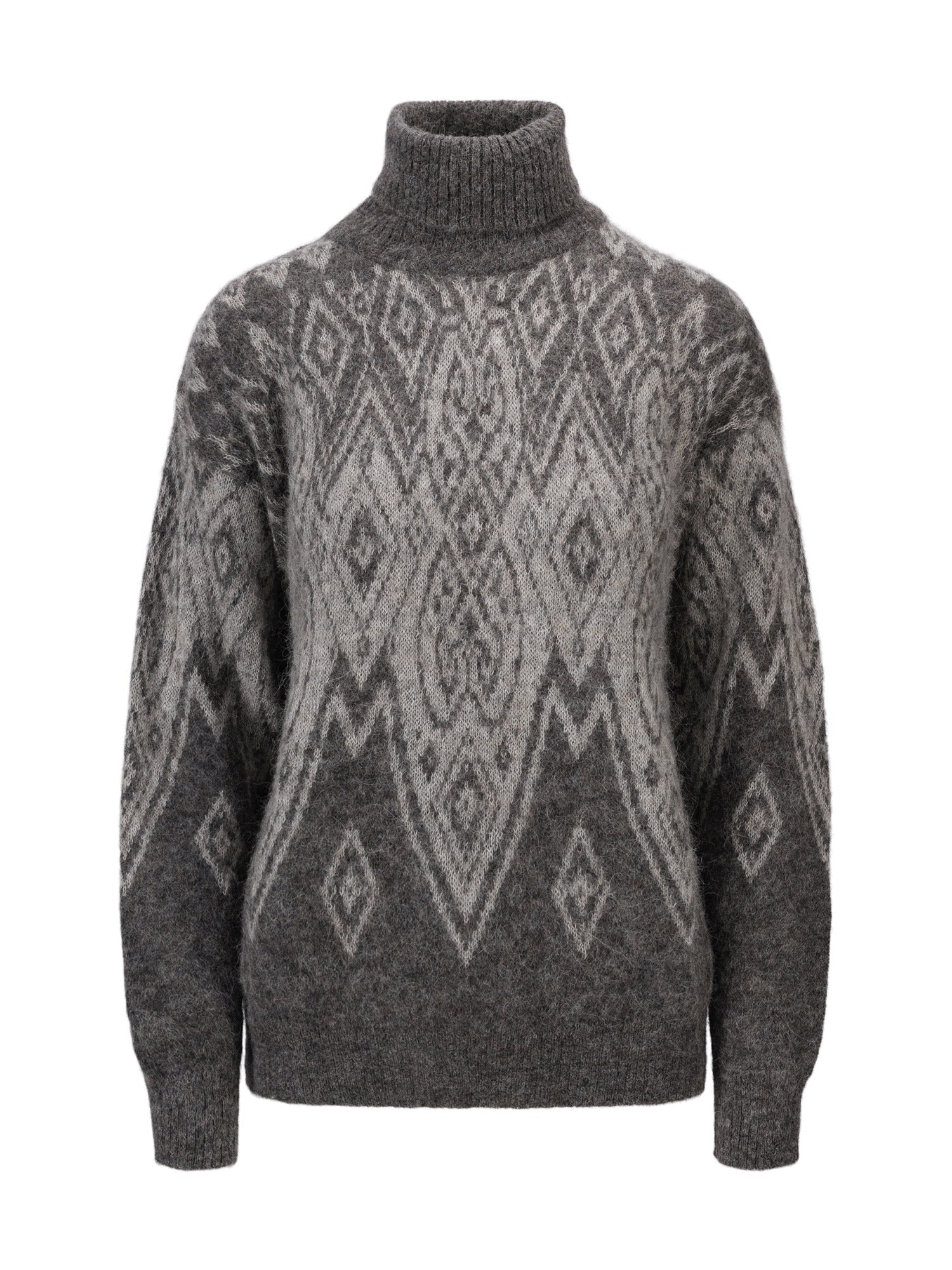 Dale Of Norway W FALUN ALPA FEMININE SWEATER Darkcharcoal Lightcharcoal XL - PeakStyle