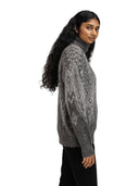 Dale Of Norway W FALUN ALPA FEMININE SWEATER Darkcharcoal Lightcharcoal XL - PeakStyle