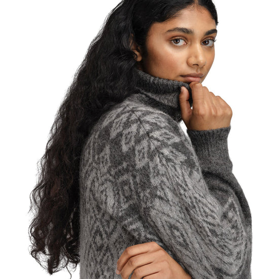 Dale Of Norway W FALUN ALPA FEMININE SWEATER Darkcharcoal Lightcharcoal XL - PeakStyle