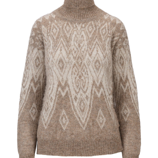 Dale Of Norway W FALUN ALPA FEMININE SWEATER Beige naturel Blanc cassé XL - PeakStyle