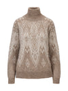 Dale Of Norway W FALUN ALPA FEMININE SWEATER Beige naturel Blanc cassé XL - PeakStyle