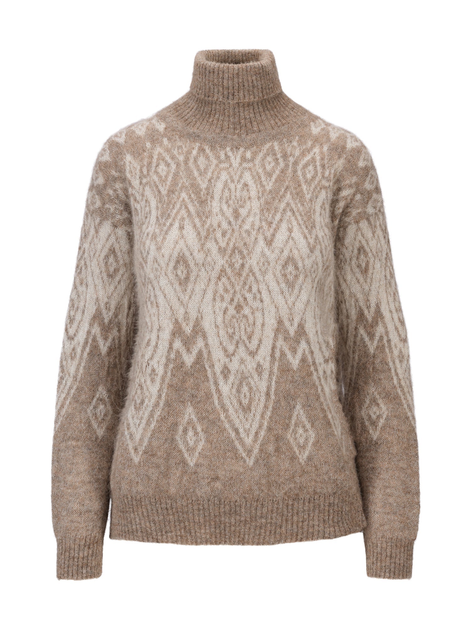 Dale Of Norway W FALUN ALPA FEMININE SWEATER Beige naturel Blanc cassé XL - PeakStyle