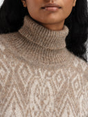 Dale Of Norway W FALUN ALPA FEMININE SWEATER Beige naturel Blanc cassé XL - PeakStyle