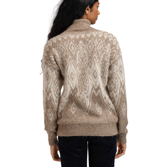Dale Of Norway W FALUN ALPA FEMININE SWEATER Beige naturel Blanc cassé XL - PeakStyle