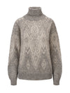 Dale Of Norway W FALUN ALPA FEMININE SWEATER Lightcharcoal  Offwhite XS - PeakStyle