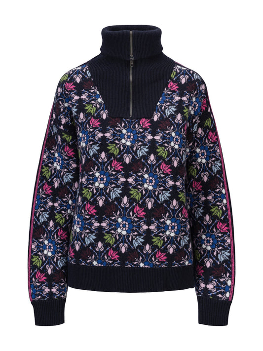 Dale Of Norway W FJÆRE FEMININE SWEATER Bleu marine Rose vif XL - PeakStyle