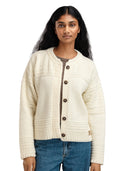Dale Of Norway W LUSA FEM CARDIGAN Blanc cassé XL - PeakStyle