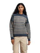 Dale Of Norway W RAMBERG FEM SWEATER Steel Marine Montainstone Sand XL - PeakStyle