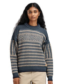 Dale Of Norway W RAMBERG FEM SWEATER Steel Marine Montainstone Sand XL - PeakStyle