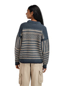 Dale Of Norway W RAMBERG FEM SWEATER Steel Marine Montainstone Sand XL - PeakStyle