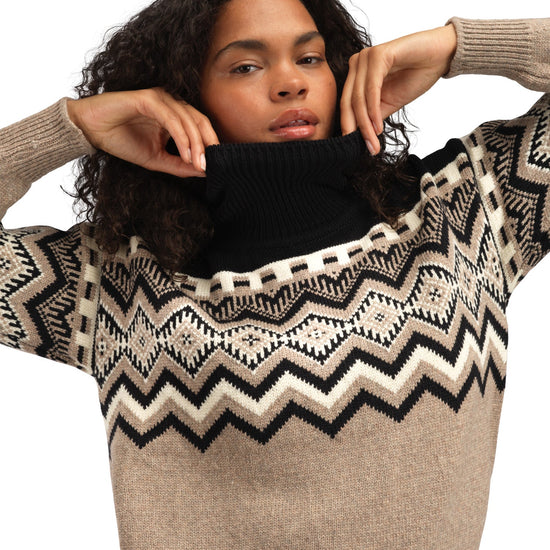Dale Of Norway W RANDABERG FEM SWEATER Marrone Melanconico Nero Bianco sporco XL - PeakStyle