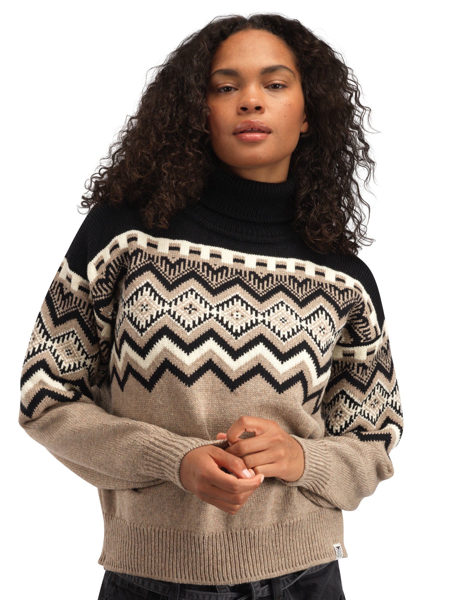 Dale Of Norway W RANDABERG FEM SWEATER Marrone Melanconico Nero Bianco sporco XL - PeakStyle