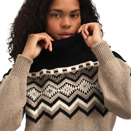 Dale Of Norway W RANDABERG FEM SWEATER Marrone Melanconico Nero Bianco sporco XL - PeakStyle