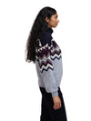 Dale Of Norway W RANDABERG FEM SWEATER Azzurro Mel. Navy Wine XL - PeakStyle