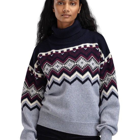 Dale Of Norway W RANDABERG FEM SWEATER Azzurro Mel. Navy Wine XL - PeakStyle