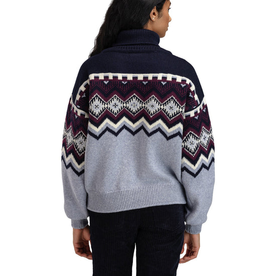 Dale Of Norway W RANDABERG FEM SWEATER Azzurro Mel. Navy Wine XL - PeakStyle