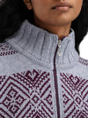 Dale Of Norway W RASLETIND FEM SWEATER Azzurro Mel Wine XL - PeakStyle