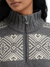 Dale Of Norway W RASLETIND FEM SWEATER Antracite scuro Bianco sporco XL - PeakStyle