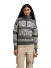 Dale Of Norway W RASLETIND FEM SWEATER Antracite scuro Bianco sporco XL - PeakStyle