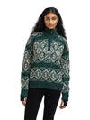 Dale Of Norway W ROSET FEM. WP SWEATER Pinegreen Offwhite XL - PeakStyle