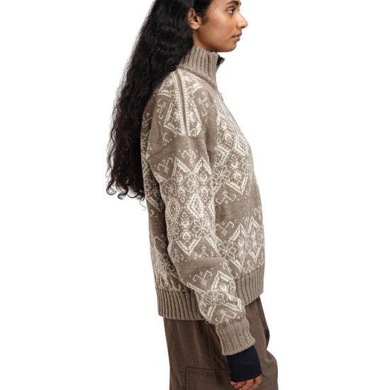 Dale Of Norway W ROSET FEM. WP SWEATER Mountainstone Offwhite XL - PeakStyle