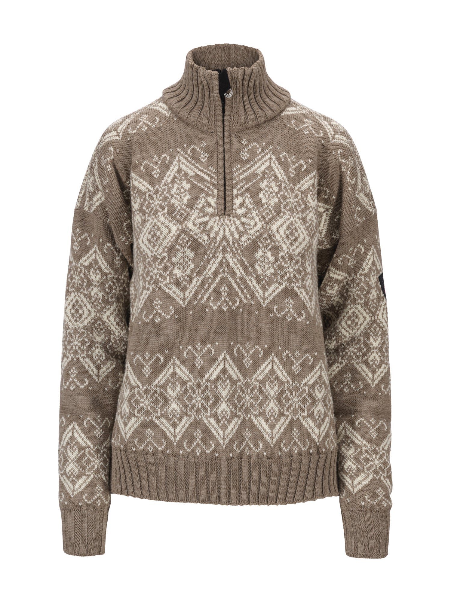 Dale Of Norway W ROSET FEM. WP SWEATER Mountainstone Offwhite XL - PeakStyle