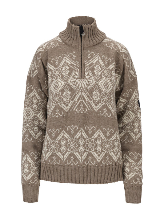 Dale Of Norway W ROSET FEM. WP SWEATER Mountainstone Offwhite XL - PeakStyle