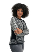 Dale Of Norway W SINGSAKER FEM JACKET Noir Blanc cassé XXL - PeakStyle