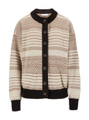 Dale Of Norway W SKARPØY FEM CARDIGAN Sable Mountainstone Café XL - PeakStyle