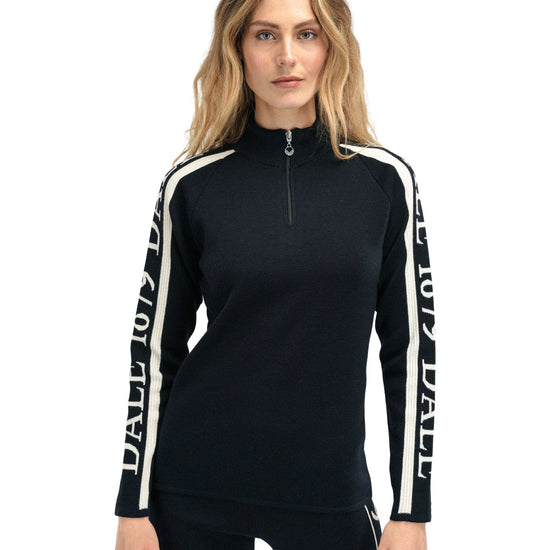 Dale Of Norway W SKARSTIND 1879 FEMININE SWEATER Negro Blanco roto XL - PeakStyle