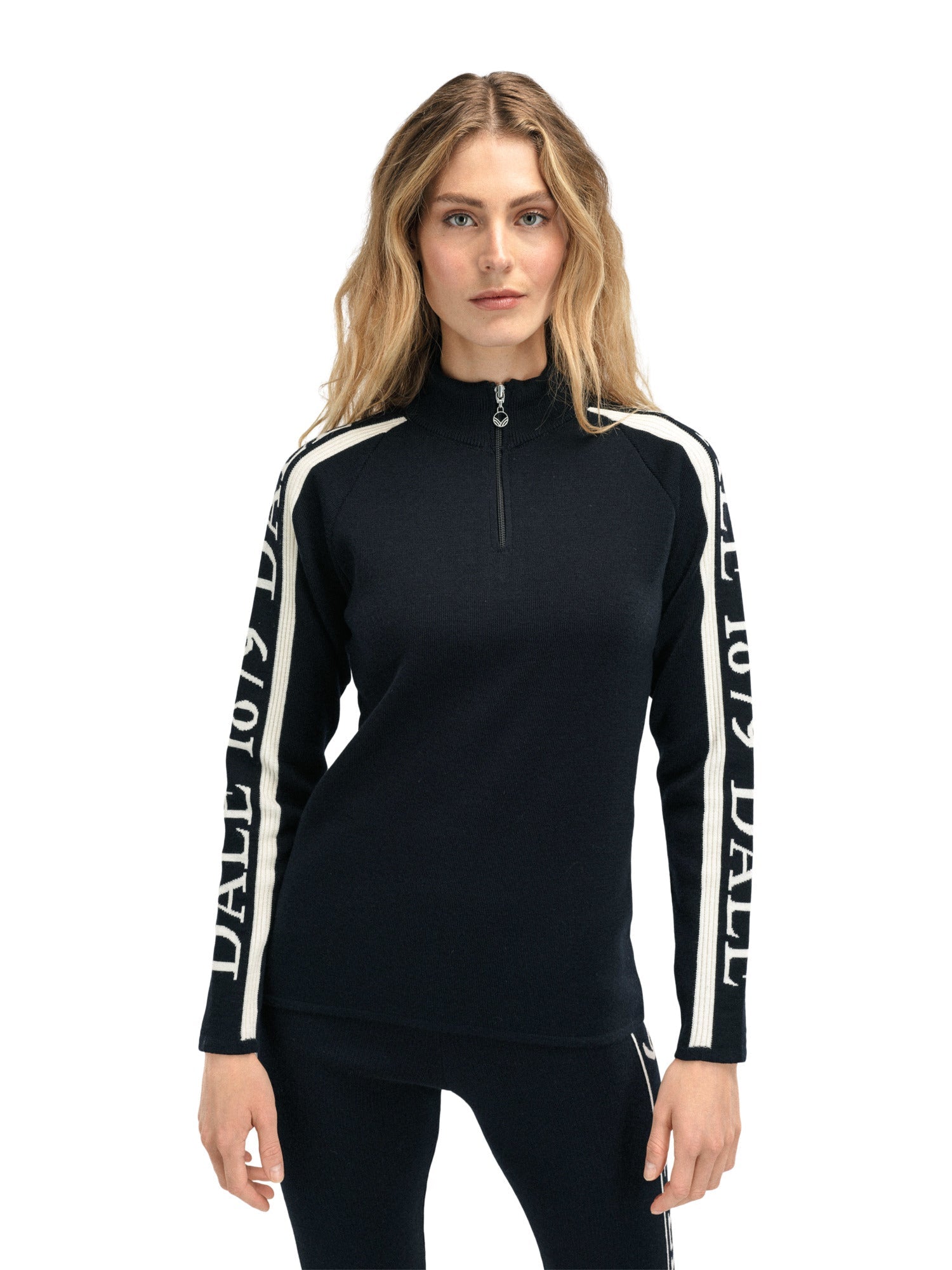 Dale Of Norway W SKARSTIND 1879 FEMININE SWEATER Negro Blanco roto XL - PeakStyle