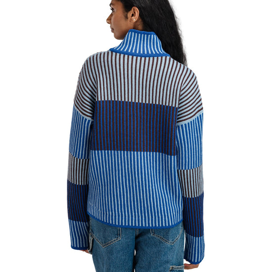 Jersey Dale Of Norway W SKARSTIND FEM Ultramarine Iceblue Wine XL - PeakStyle