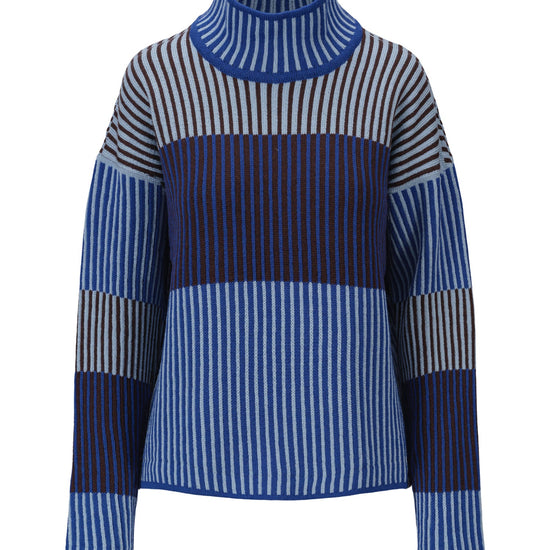 Jersey Dale Of Norway W SKARSTIND FEM Ultramarine Iceblue Wine XL - PeakStyle