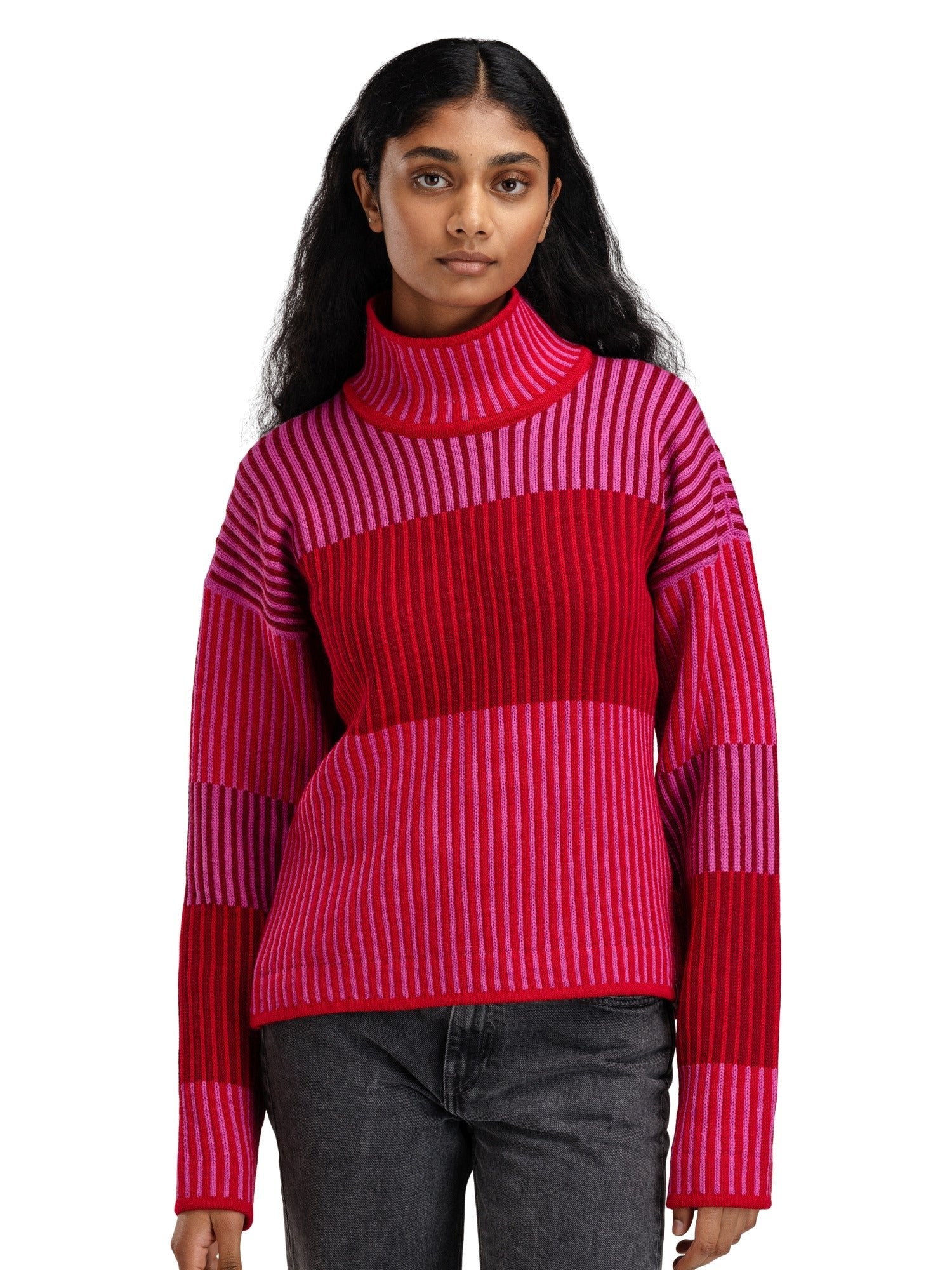 Jersey Dale Of Norway W SKARSTIND FEM Raspberry Roseviolet Red XL - PeakStyle
