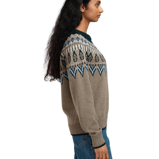 Dale Of Norway W SULA FEM SWEATER Vert pin Bleu glacier Pierre de montagne XL - PeakStyle